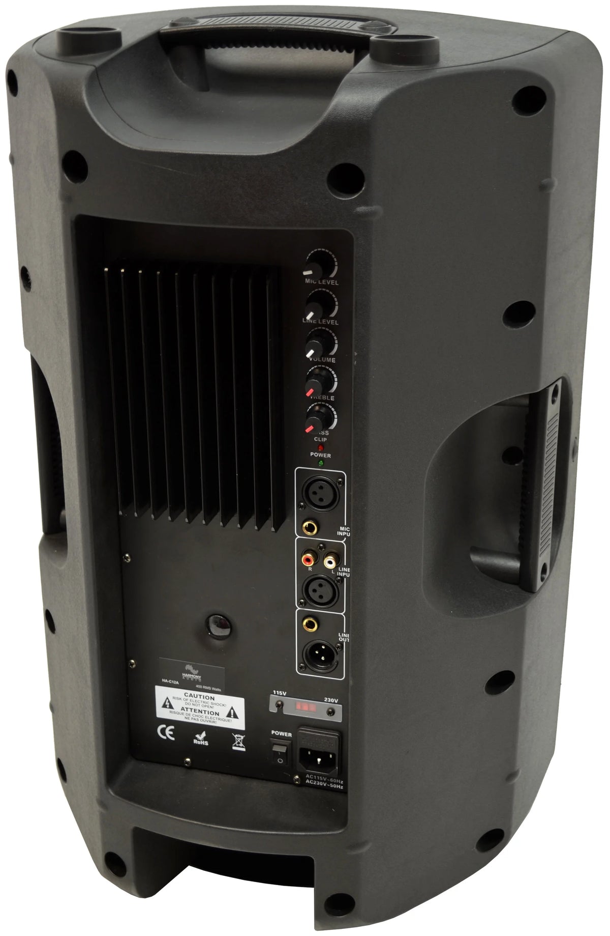 Harmony Audio 12" Powered 800W PA Speaker Wall Mount B8837