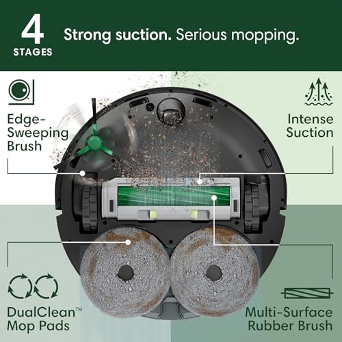 Robot Vacuum & Mop with AutoWash Dock T436876
