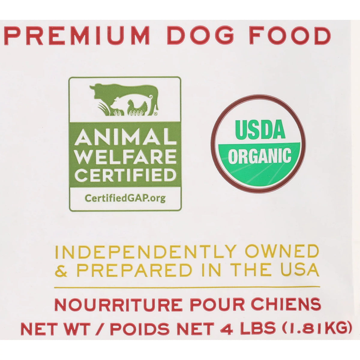 Organic Turkey & Liver Recipe Dry Dog Food, 4 lb bag C868075