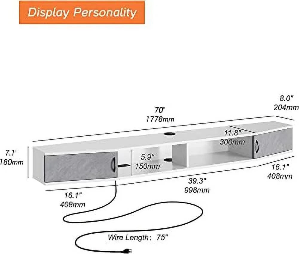 Floating TV Stand with Cabinet K9699