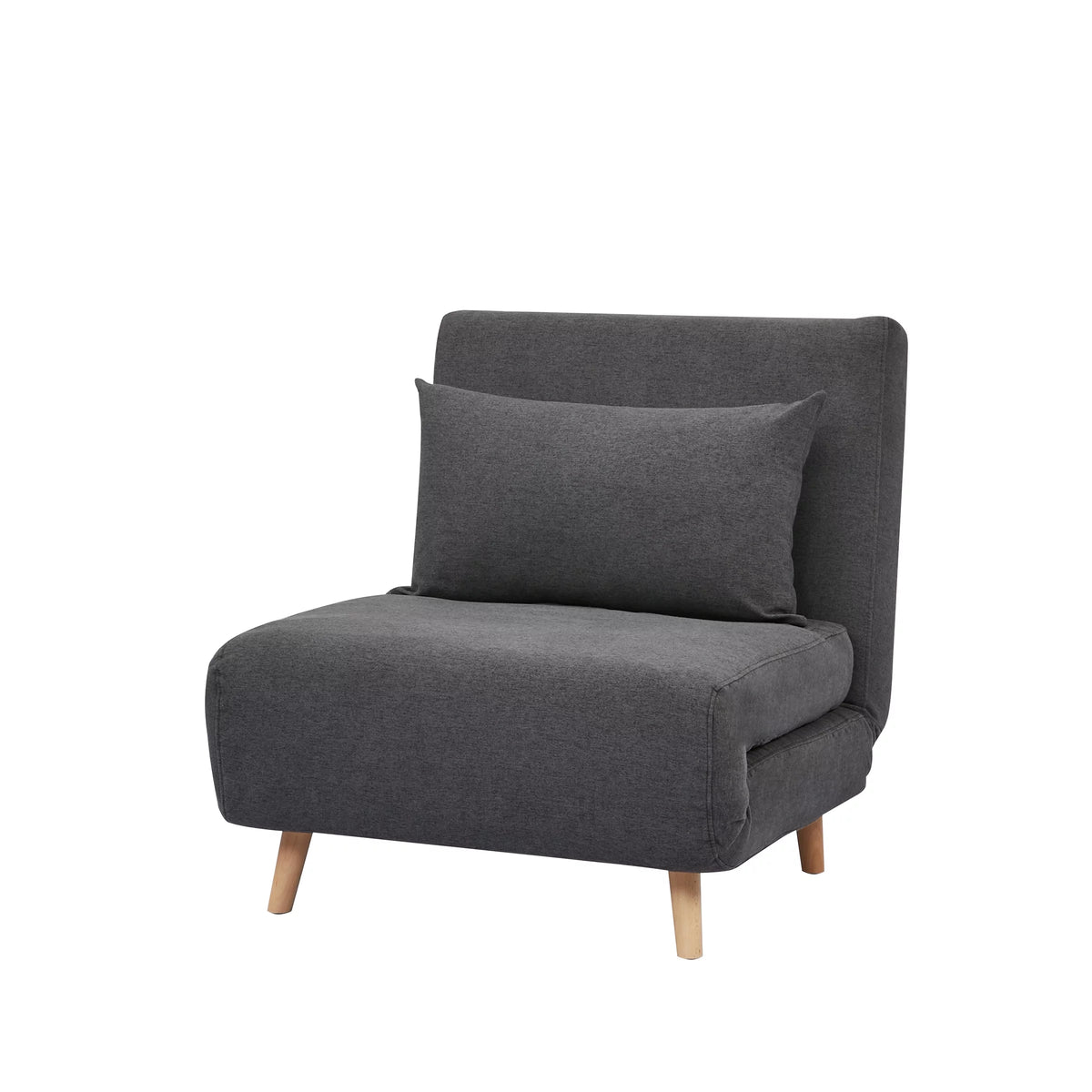 Dark Gray Futon Chair Set of 2 K283