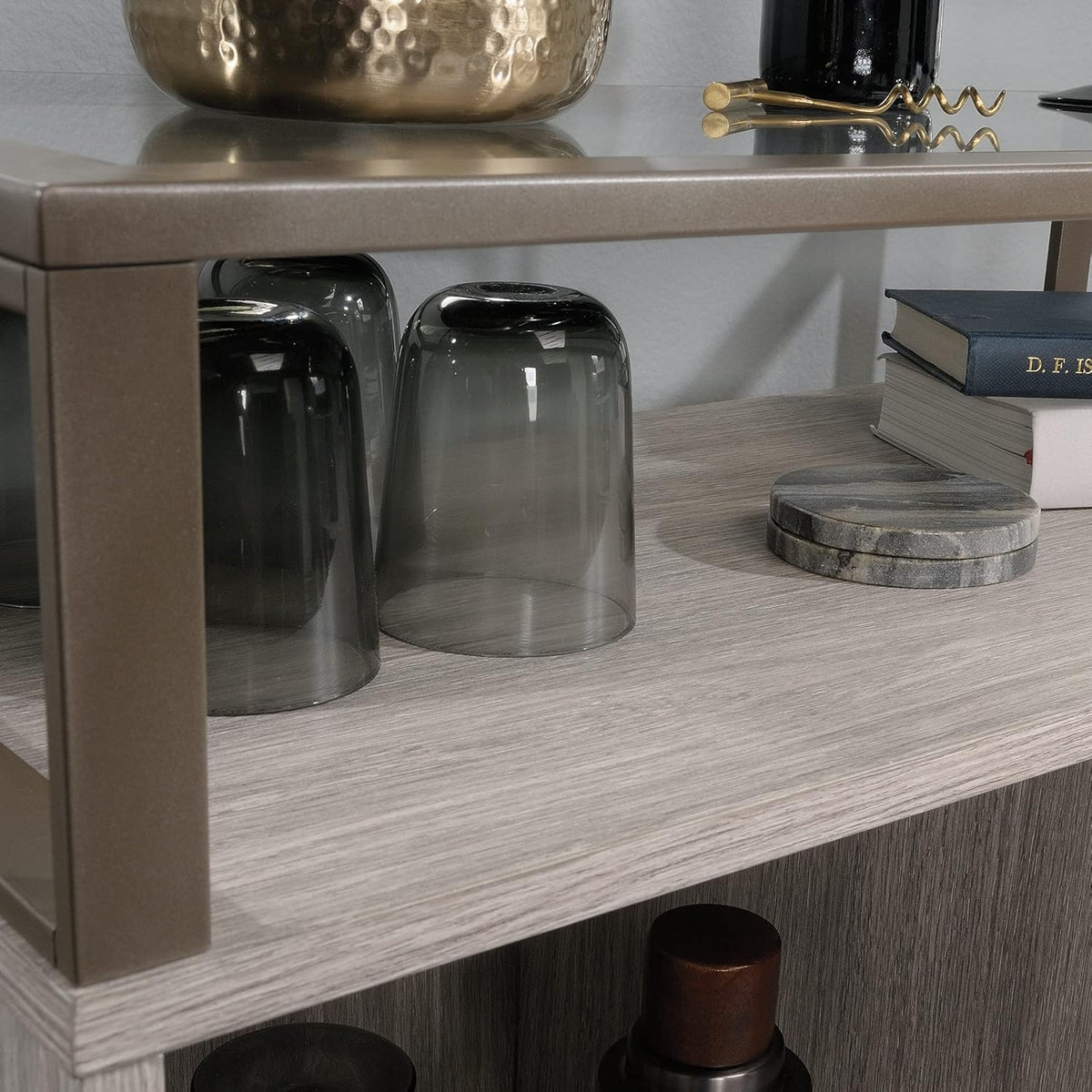Storage Cabinet, Champagne Oak Finish Y4102