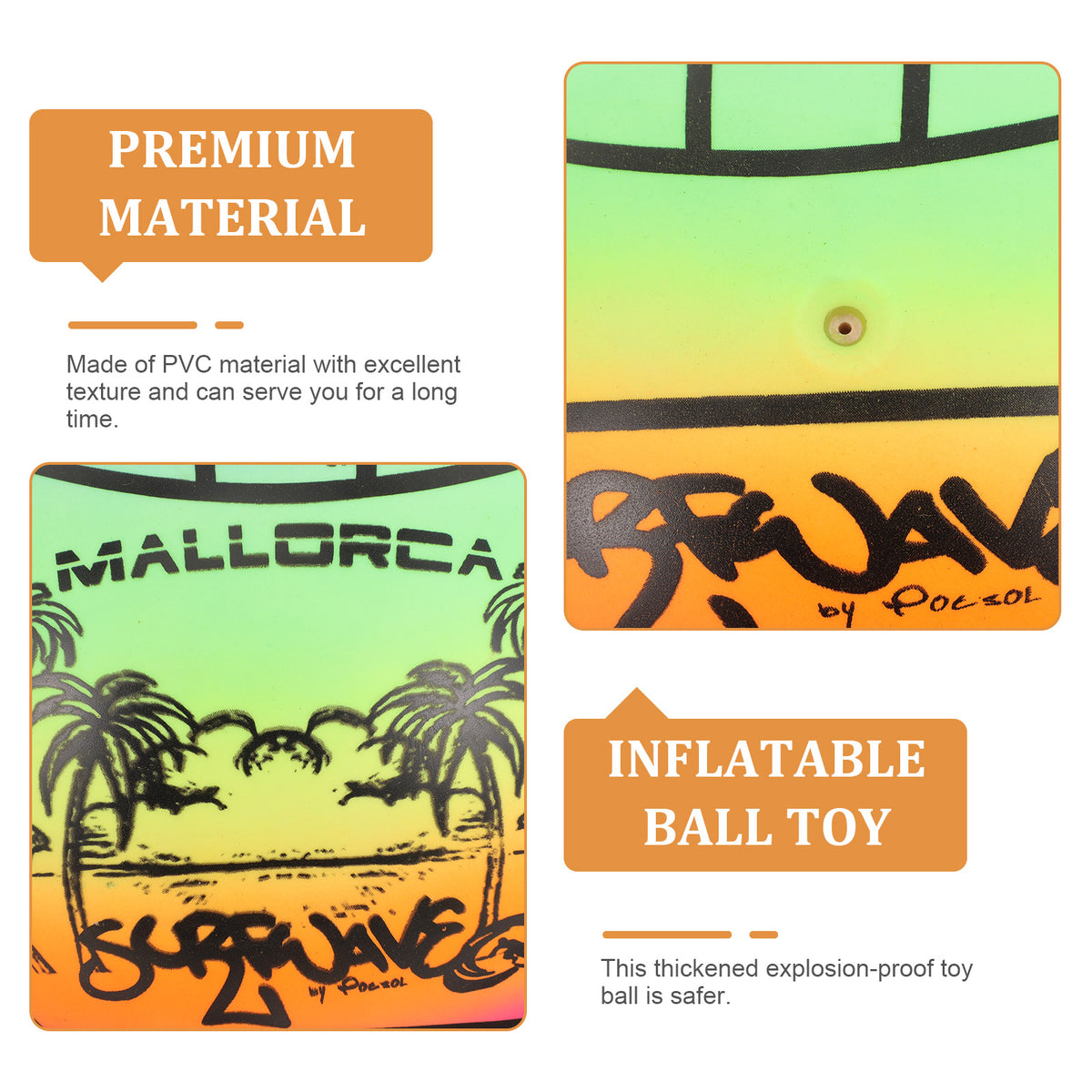 Inflatable Rainbow Balls Outdoor Game Ball S7766