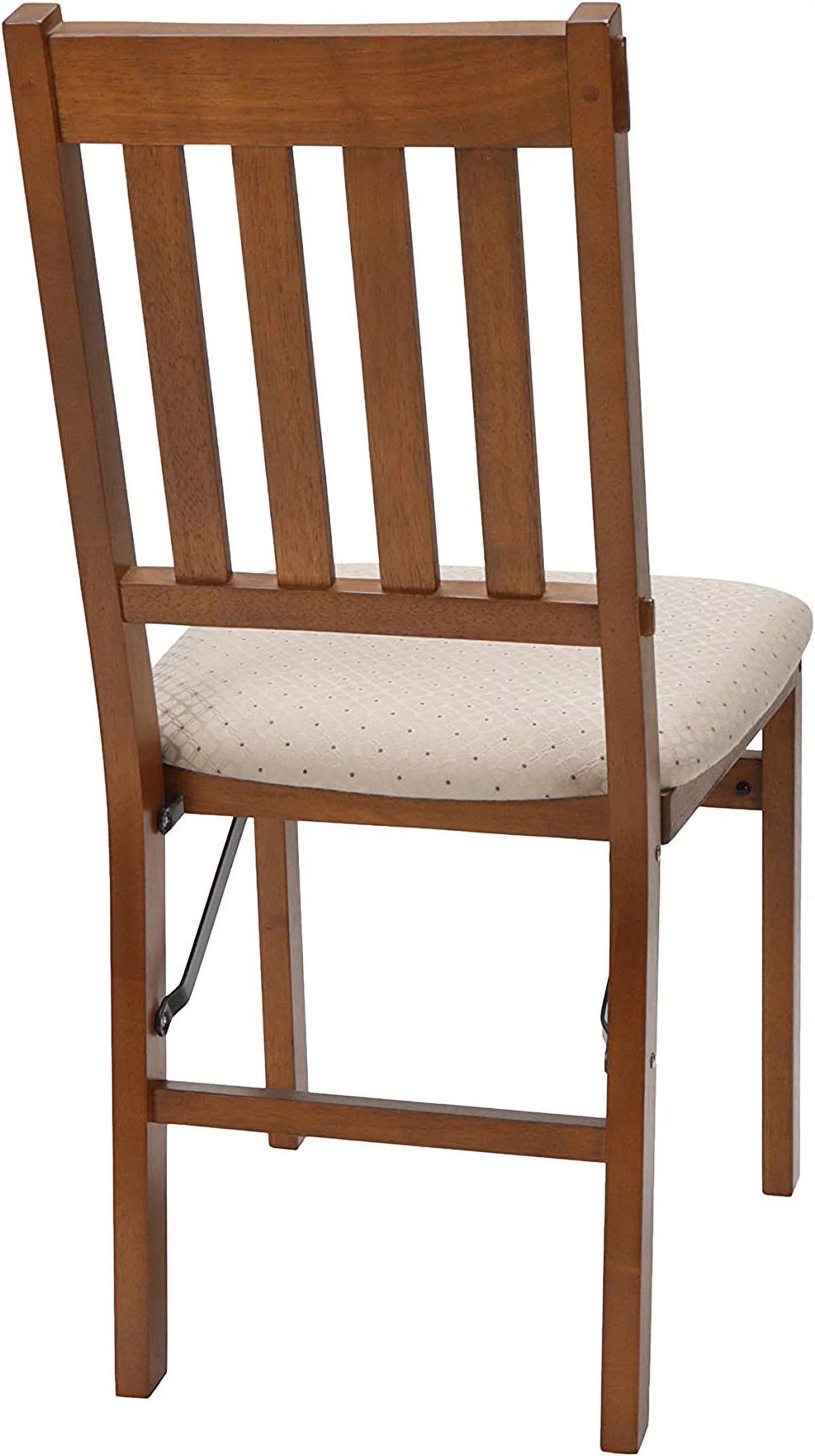 Fruitwood Finish Folding Chair Set of 2 D1848