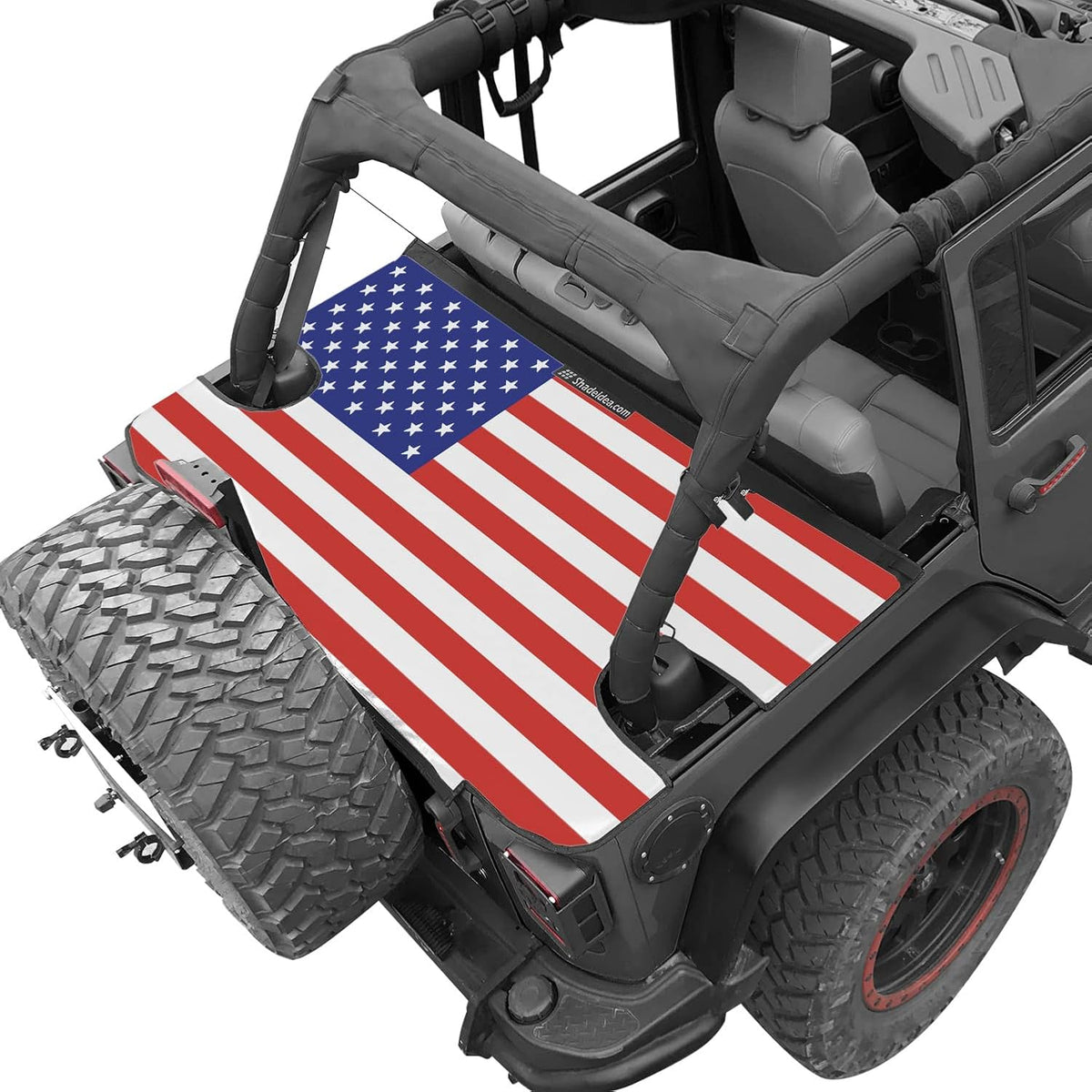 Black Vinyl Tonneau Cover for Jeep Wrangler JLU 4 Door Rear Trunk Cargo O5849