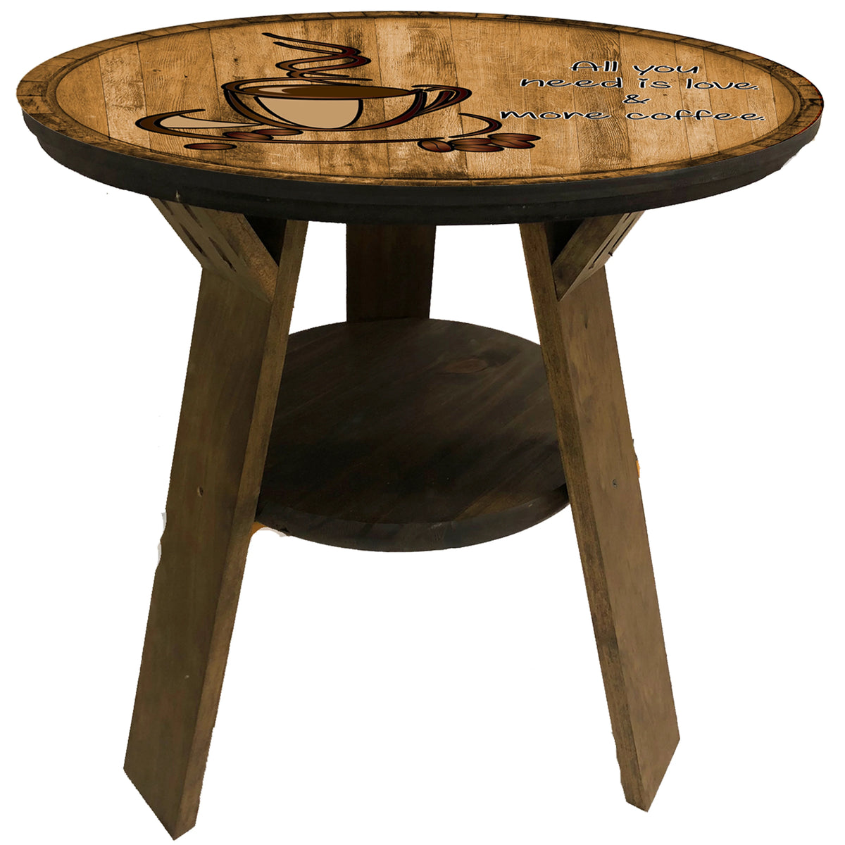 End Table with Shelf 22 Inches Tall Y86493