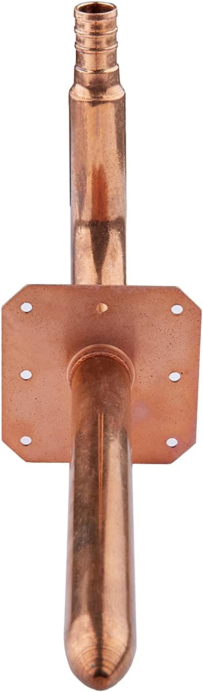 1/2" Pex Copper Stub Out Elbow with Wall Flange L155913
