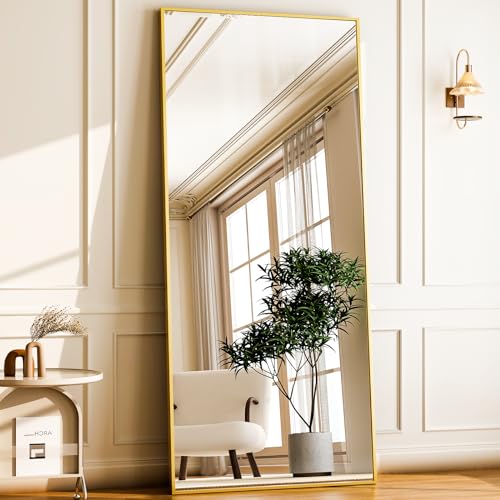 76"x34" Full Length Rectangle Mirror Black O414361