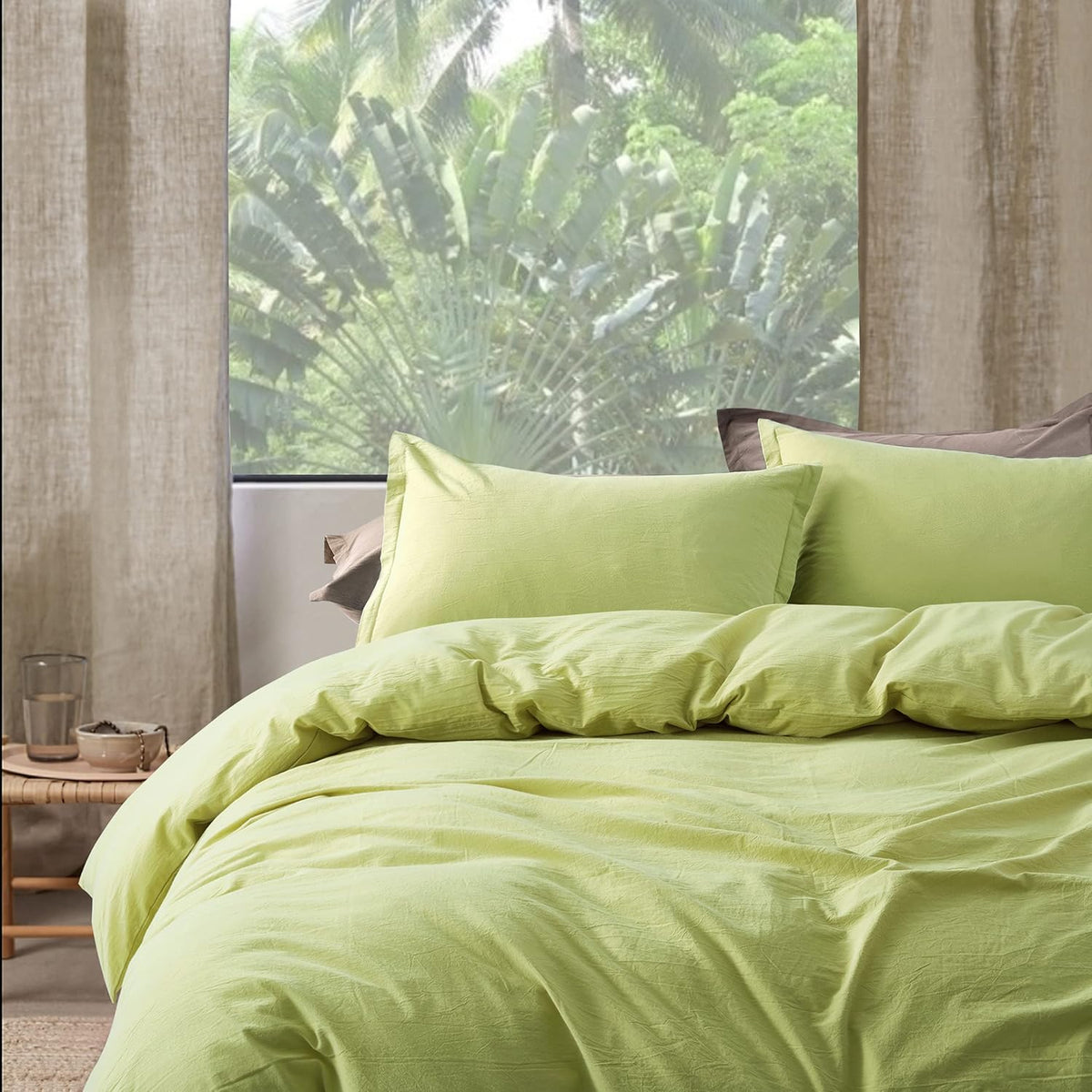 Rust Queen Cotton Duvet Cover Set Q1065