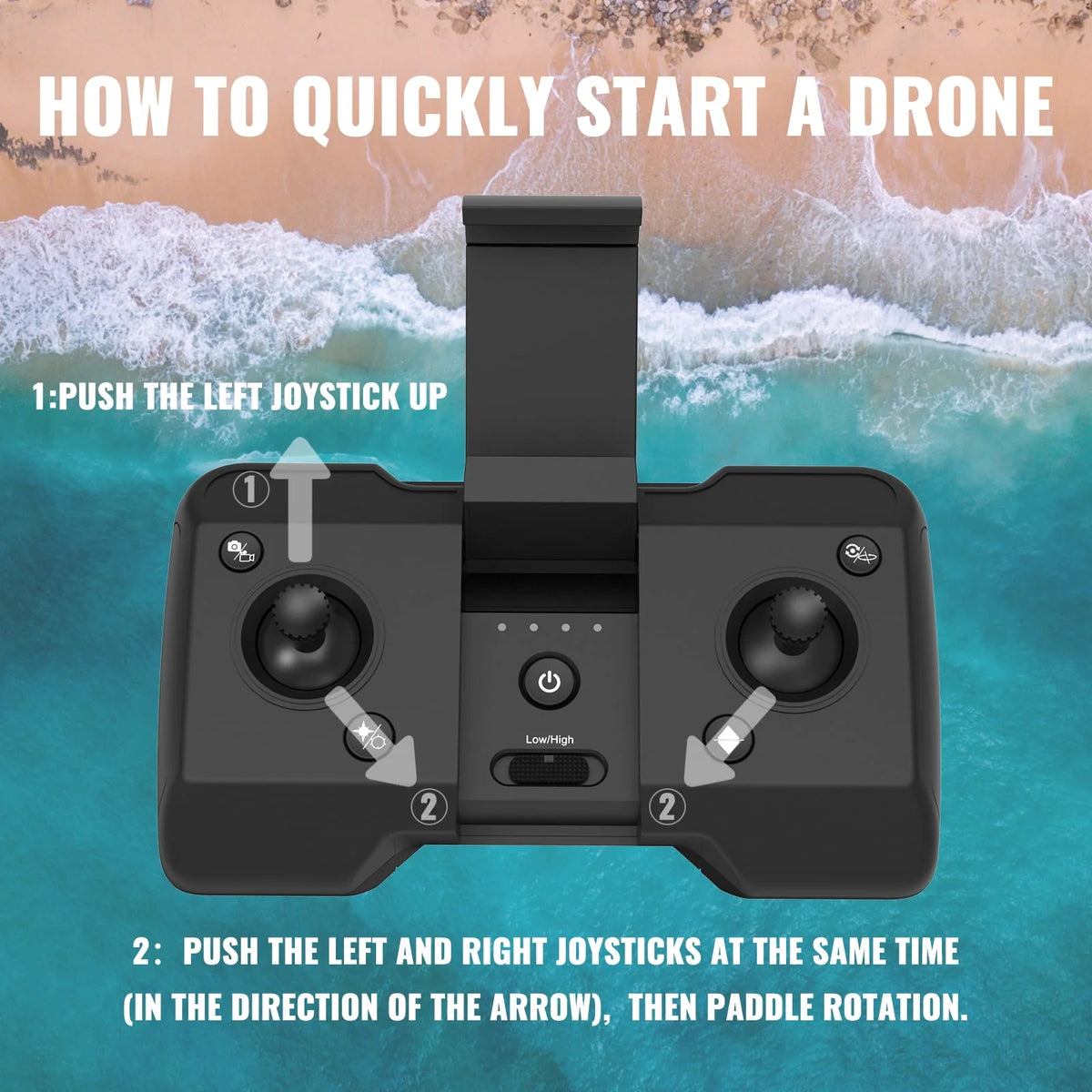 Mini Foldable Drone 1080P HD FPV Camera Wifi RC Quadcopter Black A82940