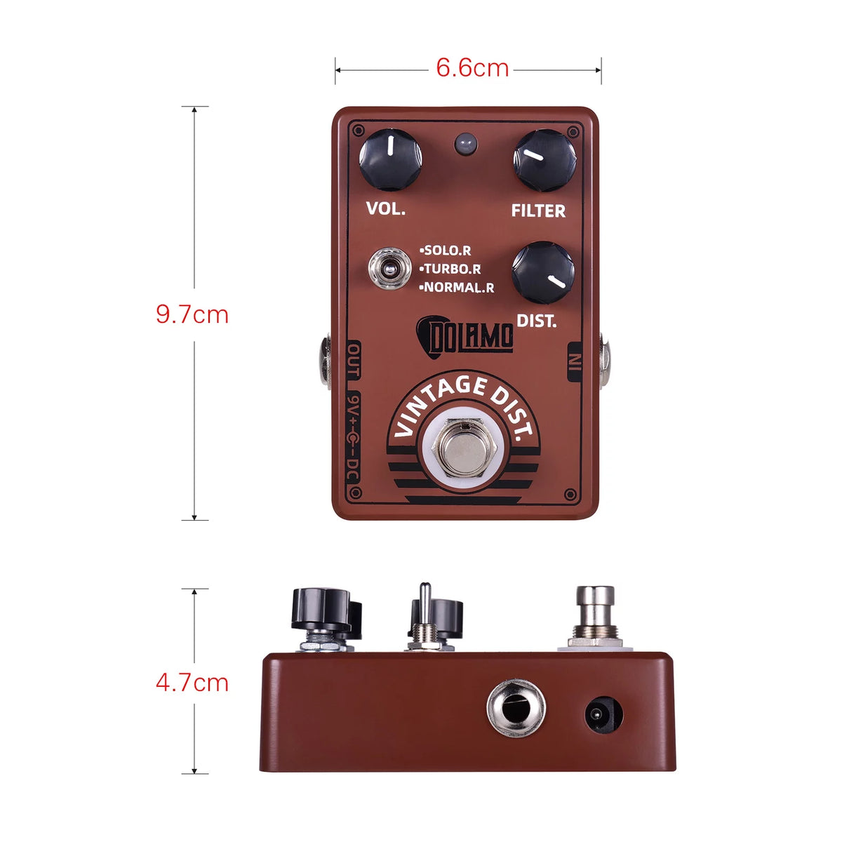 Vintage Distortion Guitar Effect Pedal U1136
