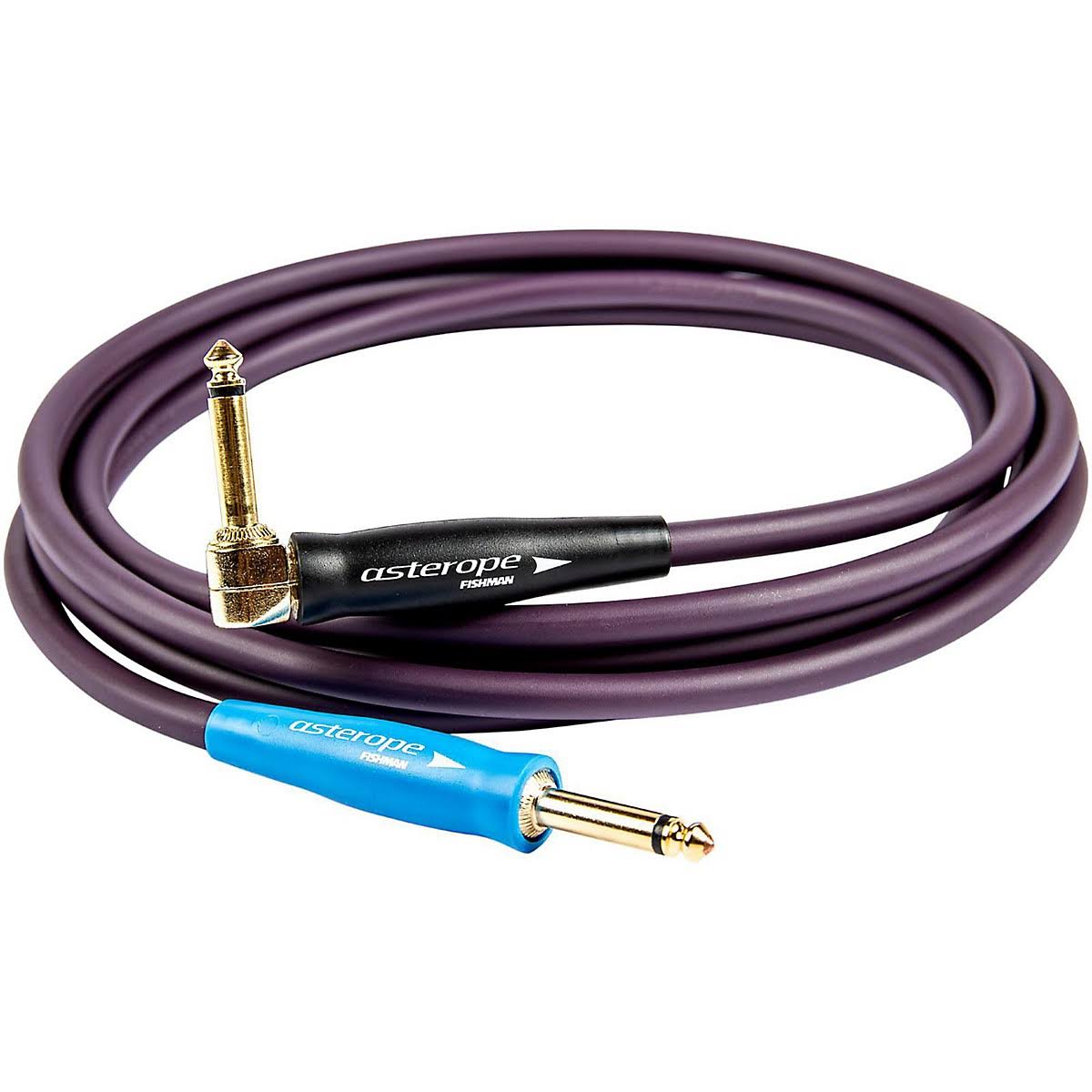 Pro Studio 1/4 Right to Straight Instrument Cable Purple 20 ft. T3179