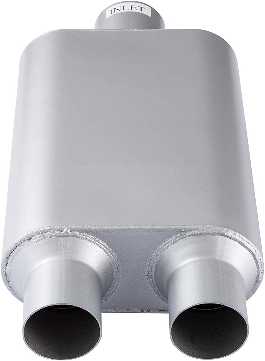 Dual Chamber 3 inch inlet 2.5 inch outlet Muffler Pack of 2 C288