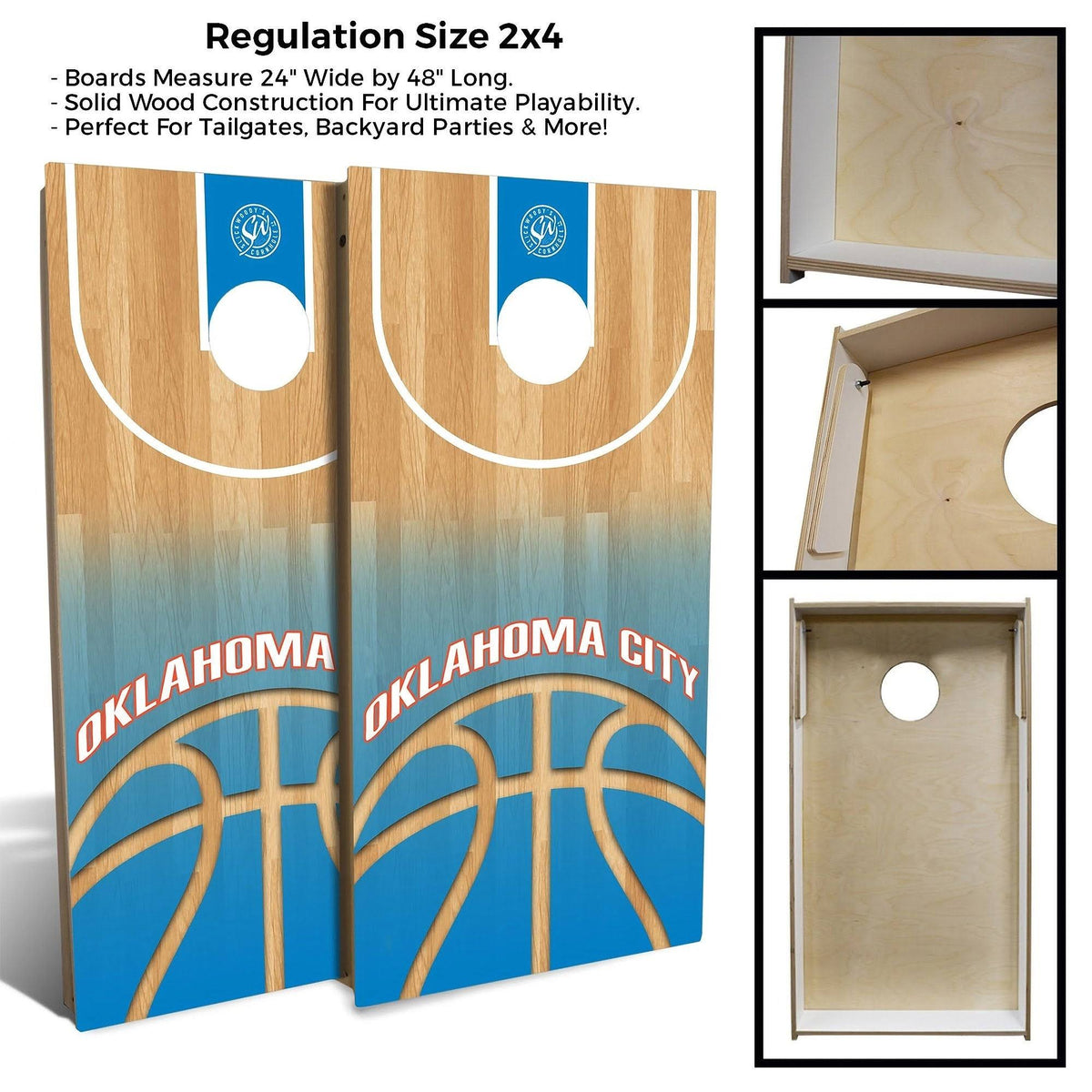 Cornhole Board Set with Lights & Case R379
