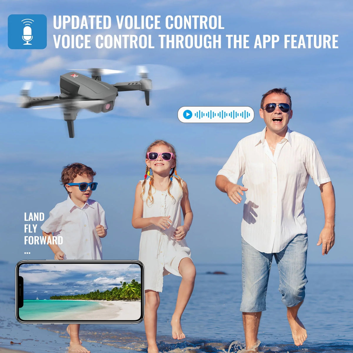 Mini Foldable Drone 1080P HD FPV Camera Wifi RC Quadcopter Black A82940