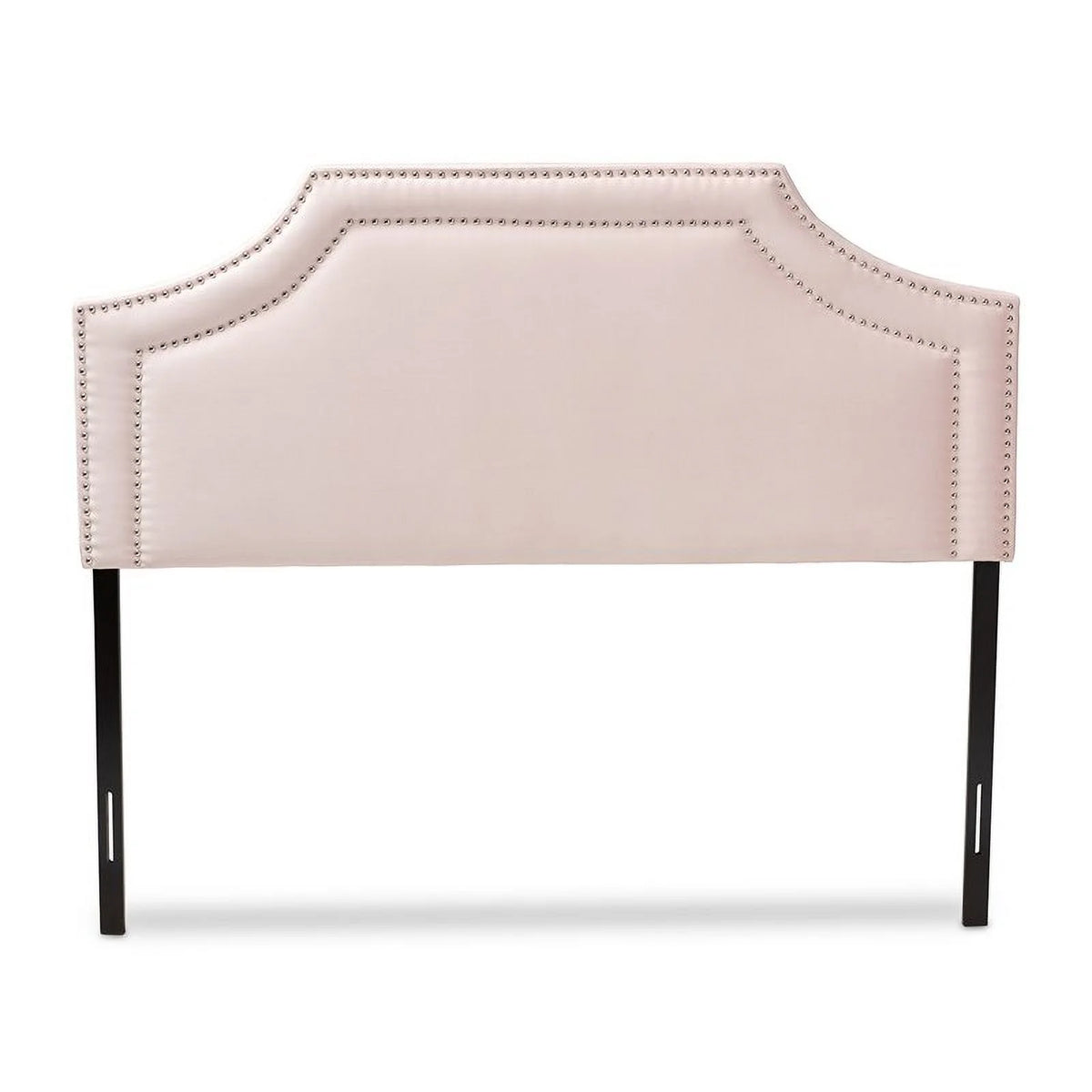 Pink Velvet Wood Queen Headboard L245850