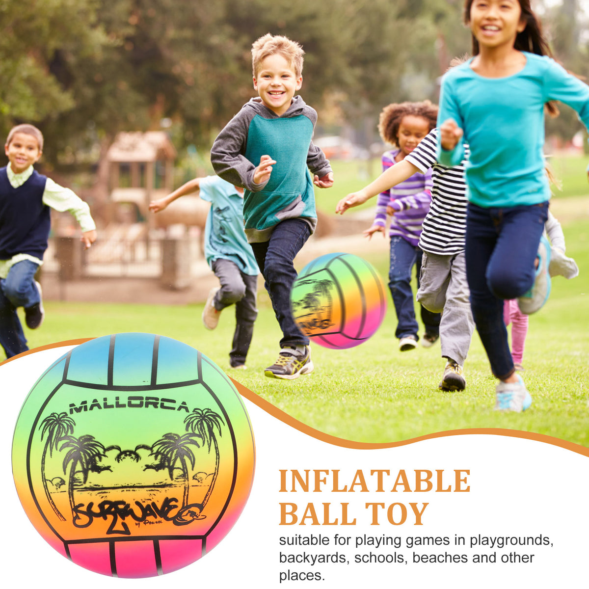 Inflatable Rainbow Balls Outdoor Game Ball S7766