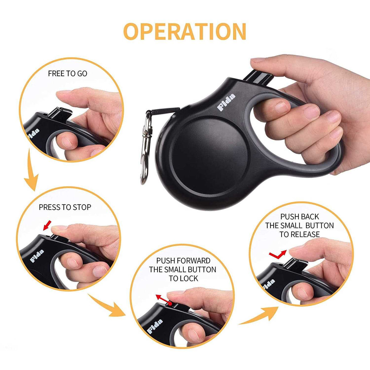 Retractable Dog Leash 16 ft M682
